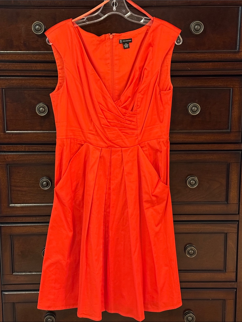 Elegant Zesty Orange Dress
